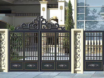 广西欧式铝艺别墅庭院大门	